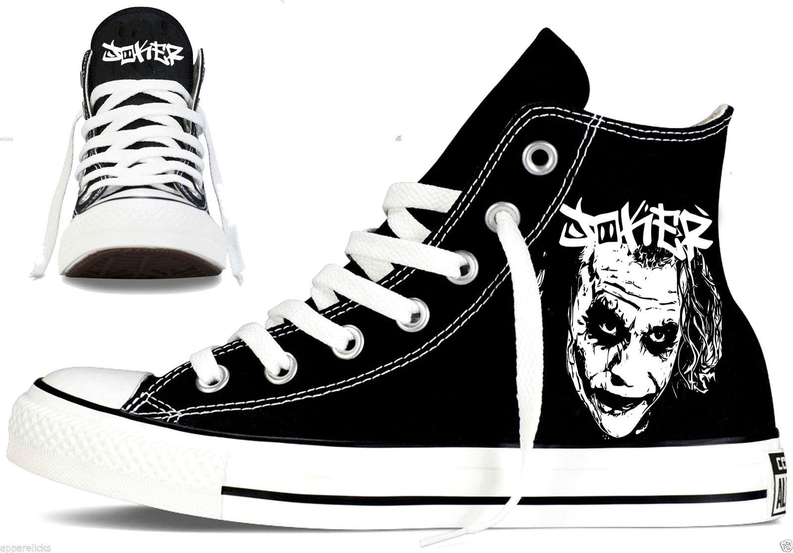 JOKER CUSTOM CONVERSE HIGH TOPS footkingcustoms